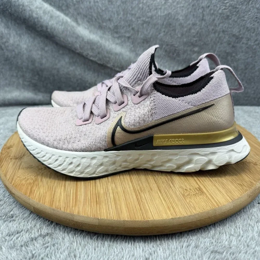 Nike React Infinity Run Flyknit 3 Shoes Womens Size 6.5 Pink Sneakers CD4372-500